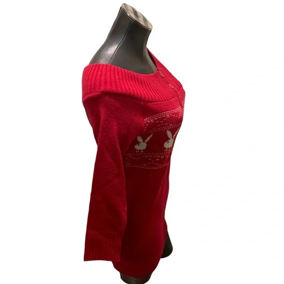 RARE PLAYBOY Dead Stock Vintage Sweater Dress Pink Y2K. - Picture 5 of 12